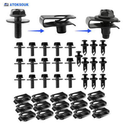 40pcs For Focus RS/ST Body Bolts U-nut Clips Engine Under Cover Splash Shield