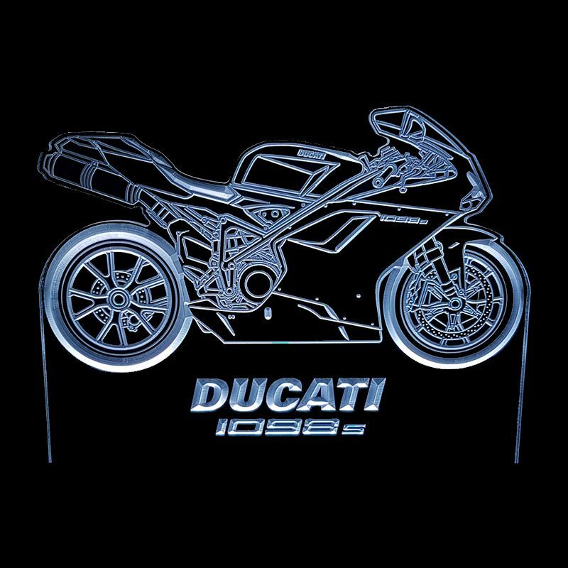 DUCATI 1098S - ACRYLIC LED SIGN DUCATI 1098S - ACRYLIC LED SIGN