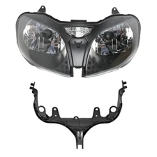 Headlight Headlamp Assembly & Fairing Bracket For Kawasaki ZZR600 2005-2008 2007