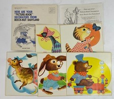 Vtg 1960s Beech-nut Babyland Picture Book Decal Wall Sticker Nursery Shower Gift