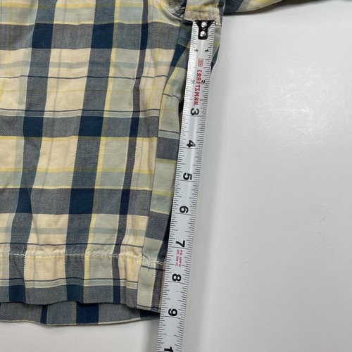 Abercrombie Vintage Y2K Girls Blue Plaid Bermuda Shorts Size 12 - Picture 19 of 19