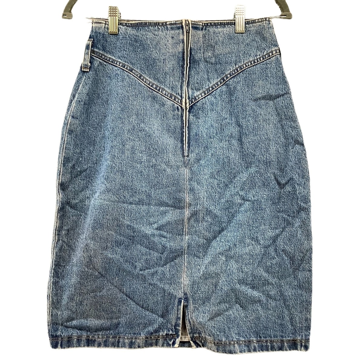 スカート Fur pocket denim skirt andmary ANDMARY】Fur pocket denim skirt