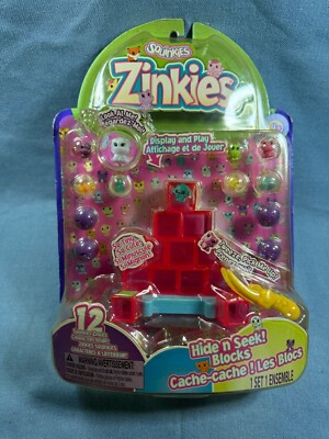 Squinkies Zinkies Hide n Seek Blocks Figures Pets 12 Chatacters New Sealed