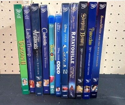 Lot Of 11 Brand New Sealed Disney DVD Movies Classics Cinderella Snow White 