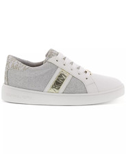 Michael Kors Toddler Girls Jem Square Sneakers in Silver-Gold Size 6
