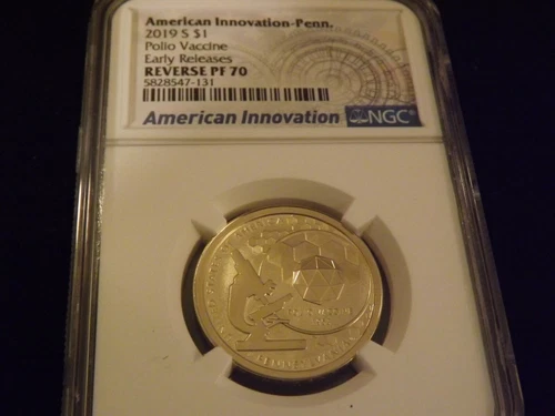 2019-S   $1 American Innovation  REVERSE PROOF     NGC PF 70 Ultra Cameo