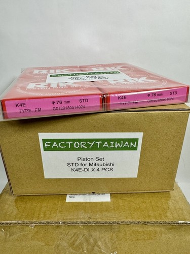 Piston & Ring Set Mitsubishi K4E Diesel Engine STD Size Bore 76mm 30A17-00050 - Picture 2 of 4