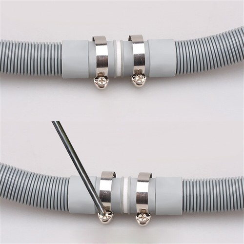 1/2/3M Washing Machine Dishwasher Drain Waste Hose Extension Pipe Sets Universal - Picture 3 of 15