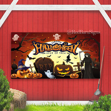 Halloween Banner Background, Happy Halloween Banner Party Decorations