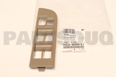 7423260040E1 Genuine Toyota PANEL, FRONT ARMREST BASE, UPPER LH