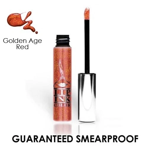 LIP INK Organic Smearproof LipGel Lipstick - Golden Age Red