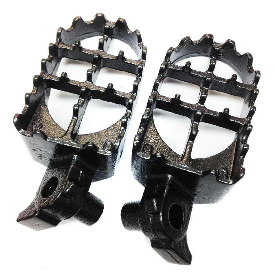 Clavijas de pie de carreras grises para Honda CR500R CR250R CR125R YZ125 YZ250 WR400F YZ400F Foto 4 de 4