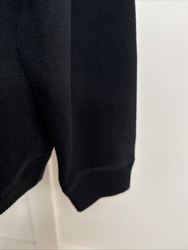 Tommy Bahama Mens Reversible Black/Gray L 1/4 Zip Pullover Sweater Mock Neck - Picture 3 of 4