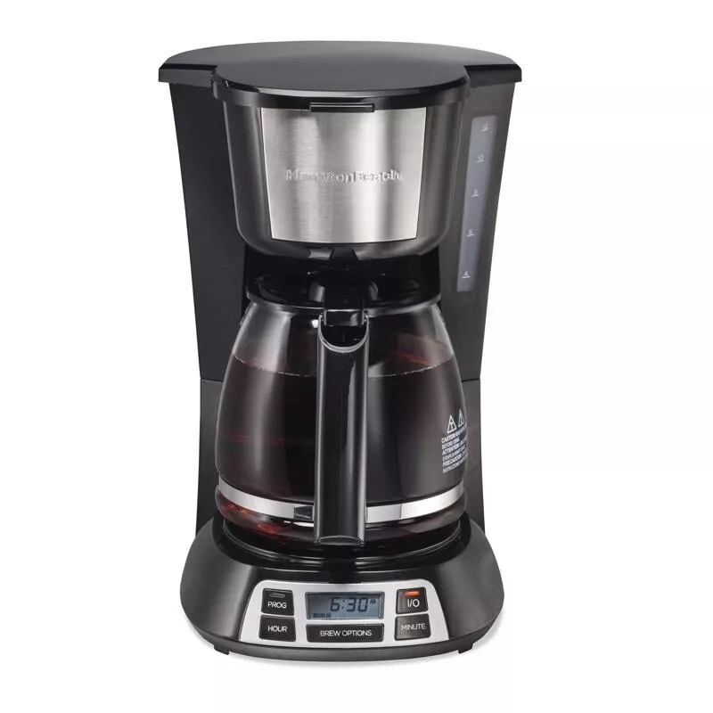 Hamilton Beach 12-Cup Black Residential Drip Coffee Maker in the