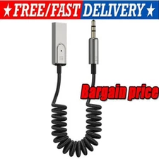 Bluetooth 5.3 to Aux Adapter for Car, USB to TRS 3.5mm Bluetooth Receiver add...