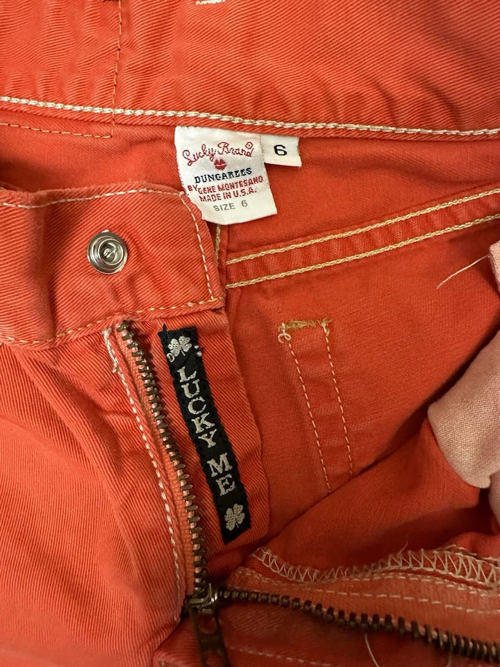 Pelele Lucky Brand de Gene Montesano Naranja Capri - Niños Talla 6 Foto 3 de 4