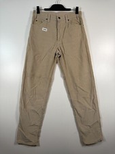 Vtg Levis Mens Straight Leg Light Wash Corduroy Pants Beige Sz 32x32 USA Made
