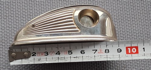 Stromlinienförmiger alter Vintage deutscher Chrom Art Deco Zigarrenschneider 1930 sehr selten - Bild 20 von 21