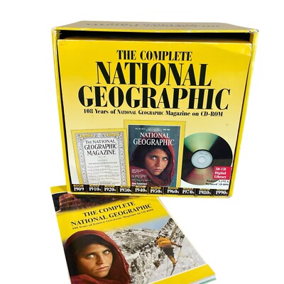 National Geographic 108 年　cd-Rom The Complete National Geographic Magazine 108 Years on CD