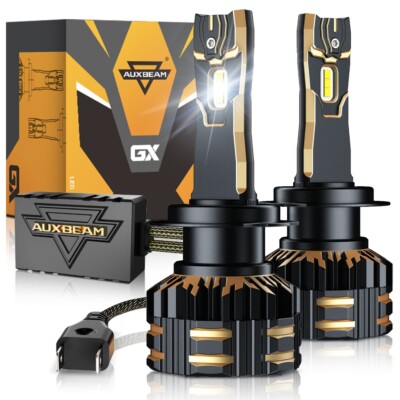 AUXBEAM GX 120W 110W 90W 70W H7 LED Headlight Bulbs Low Beam Canbus 6500K White