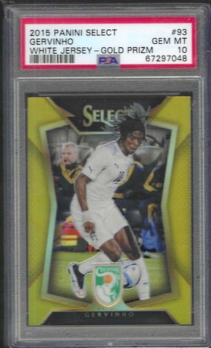 GERVINHO 2015 PANINI SELECT WHITE JERSEY GOLD PRIZM /10 PSA 10 GEM MINT POP 1/1