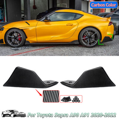 Side Corner Splitter Carbon Look For 20-24 Supra A90 AG Style Rear ...