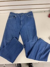 Vintage 70's Wrangler Denim Jeans 7m250 Men's 34x32 Fancy Pocket Embroidery BL