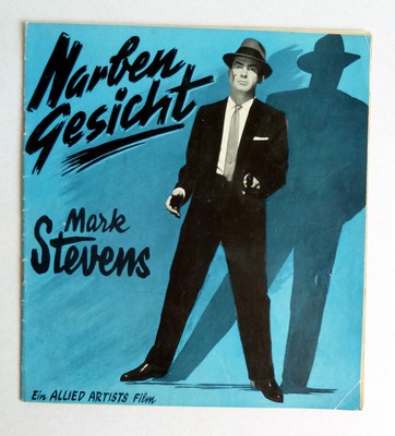 NARBENGESICHT Mark Stevens M. Hyer WERBERATSCHLAG Campaign ´56 Cry Vengeance RKO