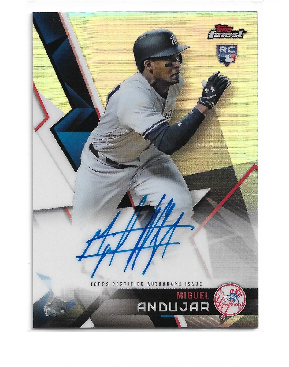 Miguel Andujar 2018 Topps Finest RC Auto Autographs Refractors New 