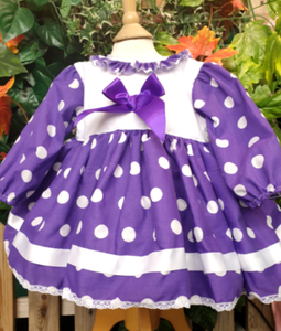 purple baby frock