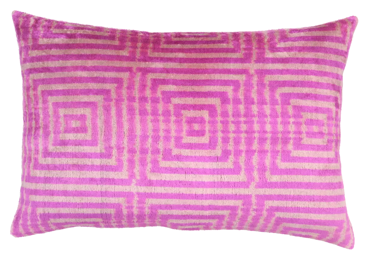 Pink geometric pillow new arrivals