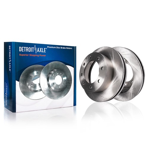 Front Disc Rotors + Ceramic Brake Pads for Silverado Sierra 2500 HD Express 3500 - Picture 3 of 7