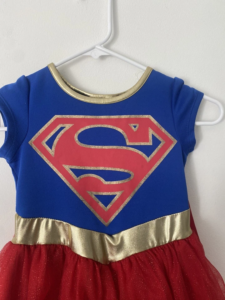 Disfraz de Supergirl Vestido con Capa Adjunta Talla XS (4-5) Foto 2 de 4