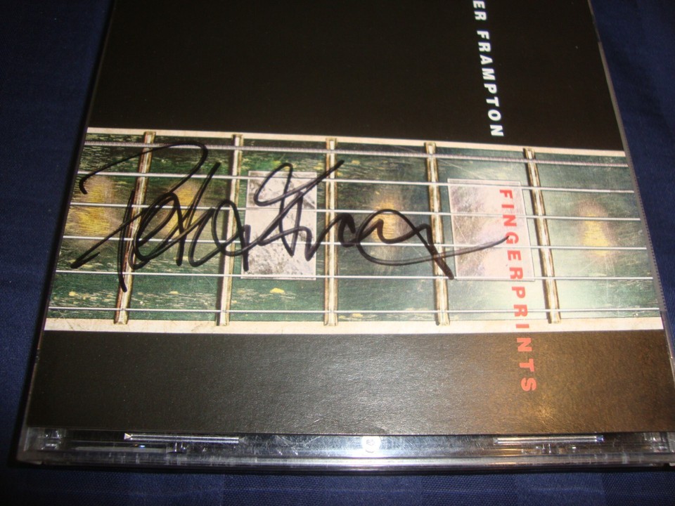 Peter Frampton Fingerprints cd Signed eBay