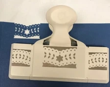 Martha Stewart Doily Flower Leaves Large 2” Edge Punch with folding wings