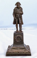 19th C Bronze Statue France Emperor Napoleon Bonaparte Waterloo Battle War