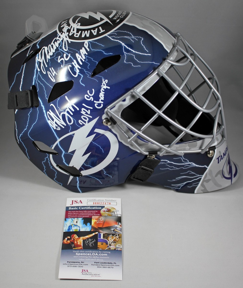 ANDREI VASILEVSKIY NIKOLAI KHABIBULIN SIGNED TAMPA BAY LIGHTNING