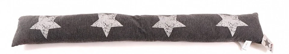 Zugluftstopper Türbodendichtung Türdichtung Zugluft Grau Anthrazit Stern 90cm - Bild 3 von 4