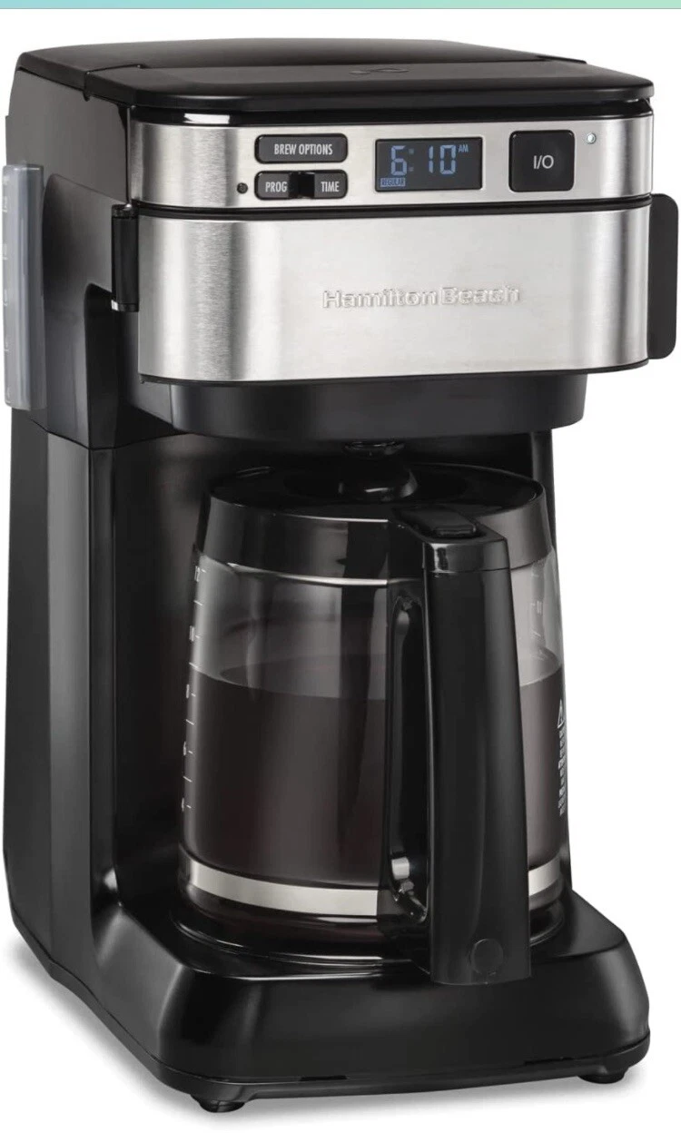 Hamilton Beach Programmable Coffee Maker, 12 Cups, Front Access Easy Fill,