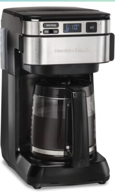 Hamilton Beach Programmable Coffee Maker, 12 Cups, Front - Main Image