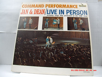 JAN & DAN -(LP)- COMMAND PERFORMANCE / LIVE IN PERSON -  LIBERTY MONO-3403- 1965