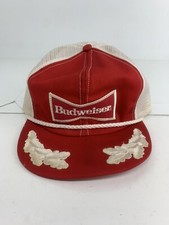 Vtg Budweiser Trucker Mesh Hat Snap Back Officially Licensed Made in USA  Read