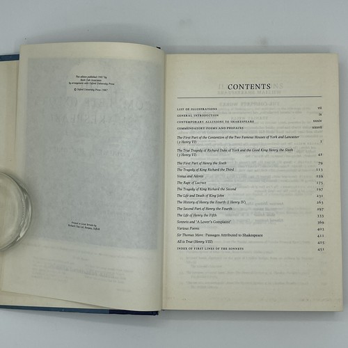 THE COMPLETE OXFORD SHAKESPEARE Volume 1-2 HC Book 1987 I-Histories II-Comedies - Imagen 10 de 16