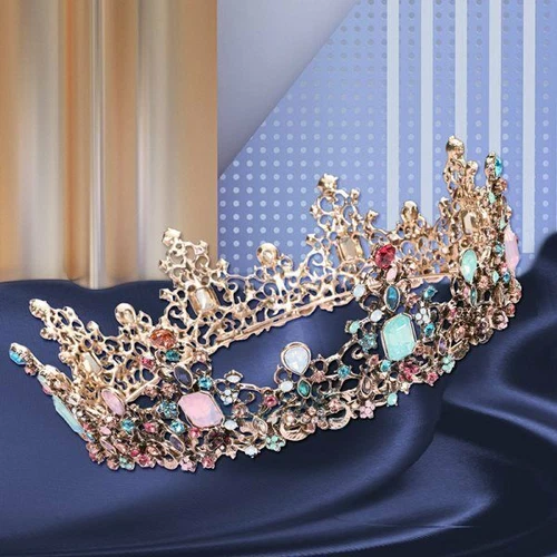 Coronas Tiaras Cristal Perla Novia Boda Corona para Mujer Princesa Tiara - Imagen 38 de 76