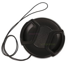 Universal 46mm Center Pinch Front Lens Cap for DSLR Camera wd