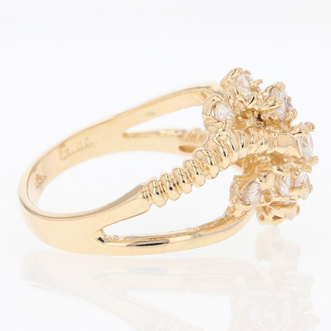 .77ctw Diamond Cluster Split Shank Statement Ring… - image 4
