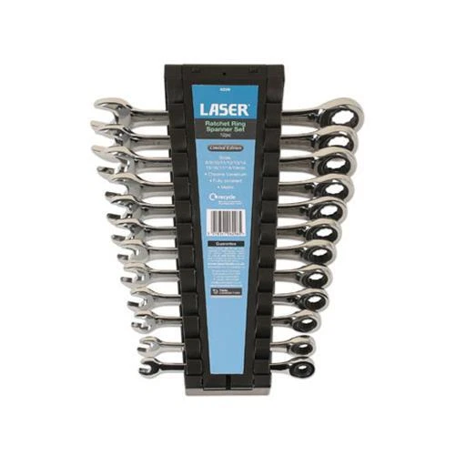 Laser Tools Ratchet Anneau Combination Spanner Set 12pc 6296 eBay