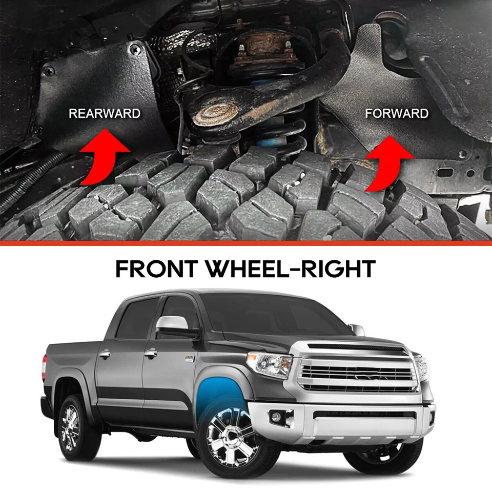 Splash Shield For Toyota Tundra & Sequoia 2007-2022 Fender Liner Apron Guard - Image 4 of 4