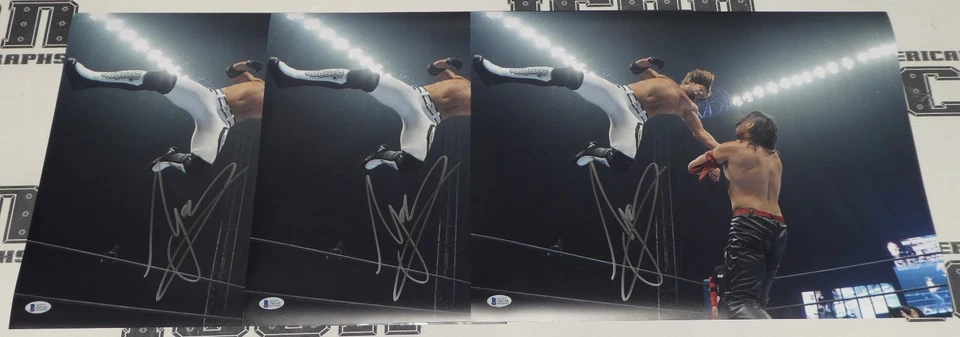 Foto assinada por AJ Styles 16x20 BAS CERTIFICADO DE AUTENTICIDADE WWE New Japan Pro Wrestling WK10 v Nakamura - Imagem 4 de 4