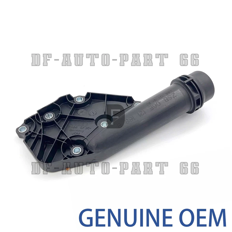 Cubierta termostato refrigerante motor 06E121168B para Audi A4 A5 A6 A7 A8 piezas originales Foto 2 de 4